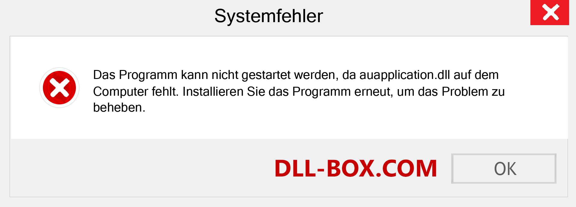 auapplication.dll-Datei fehlt?. Download für Windows 7, 8, 10 - Fix auapplication dll Missing Error unter Windows, Fotos, Bildern