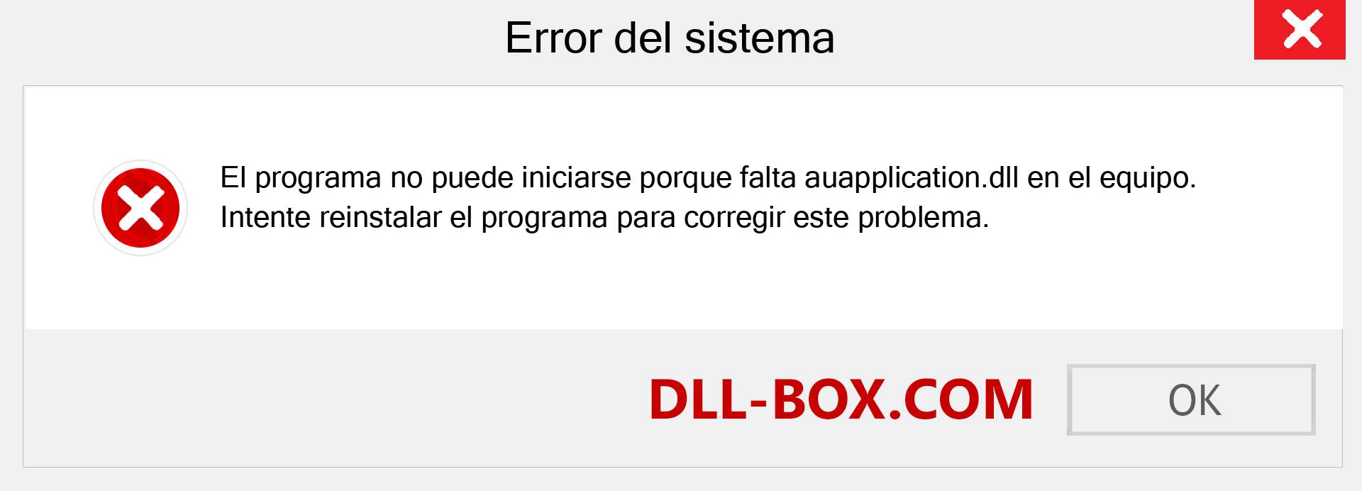 ¿Falta el archivo auapplication.dll ?. Descargar para Windows 7, 8, 10 - Corregir auapplication dll Missing Error en Windows, fotos, imágenes